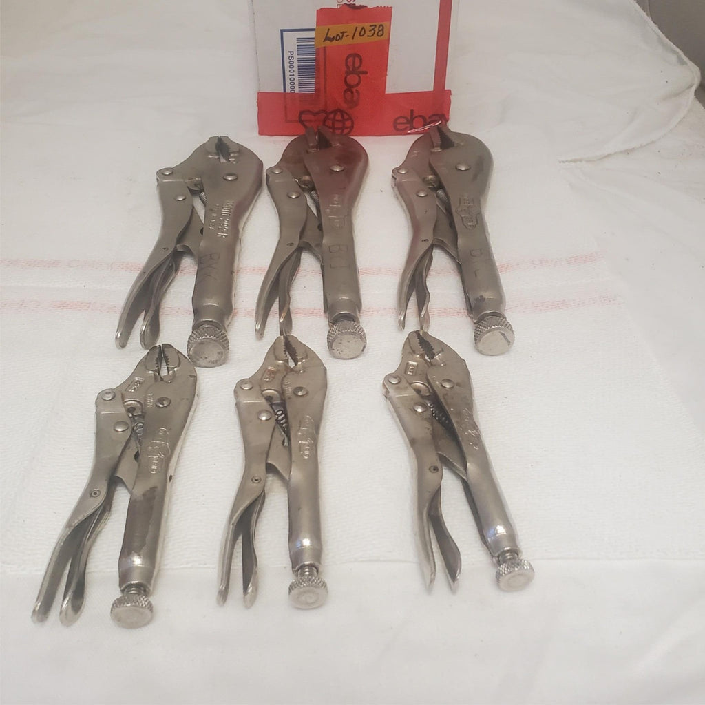 Lot of 6 Vise Grip & Proto Locking Pliers LOT-1038