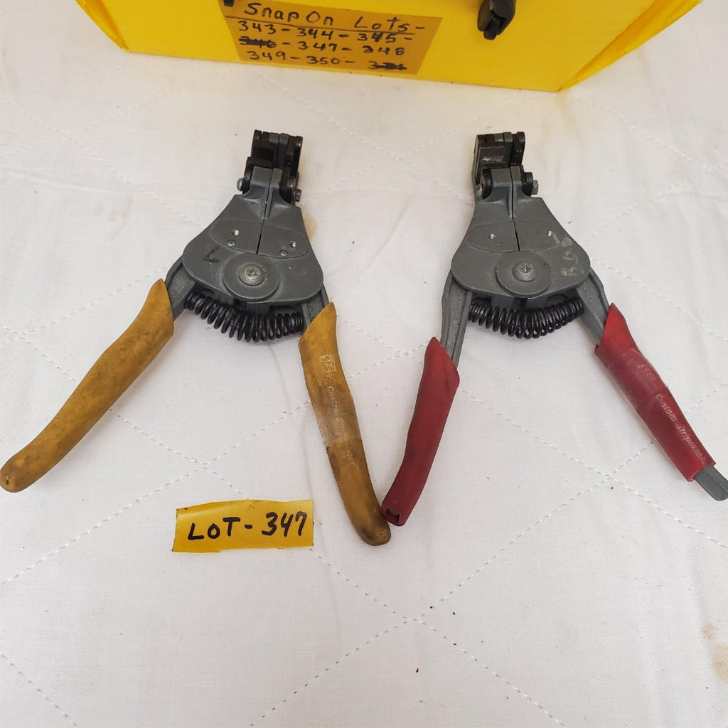 Lot of 2 Assorted Ideal Custom Stripmaster Electrical Wire Strippers LOT-347