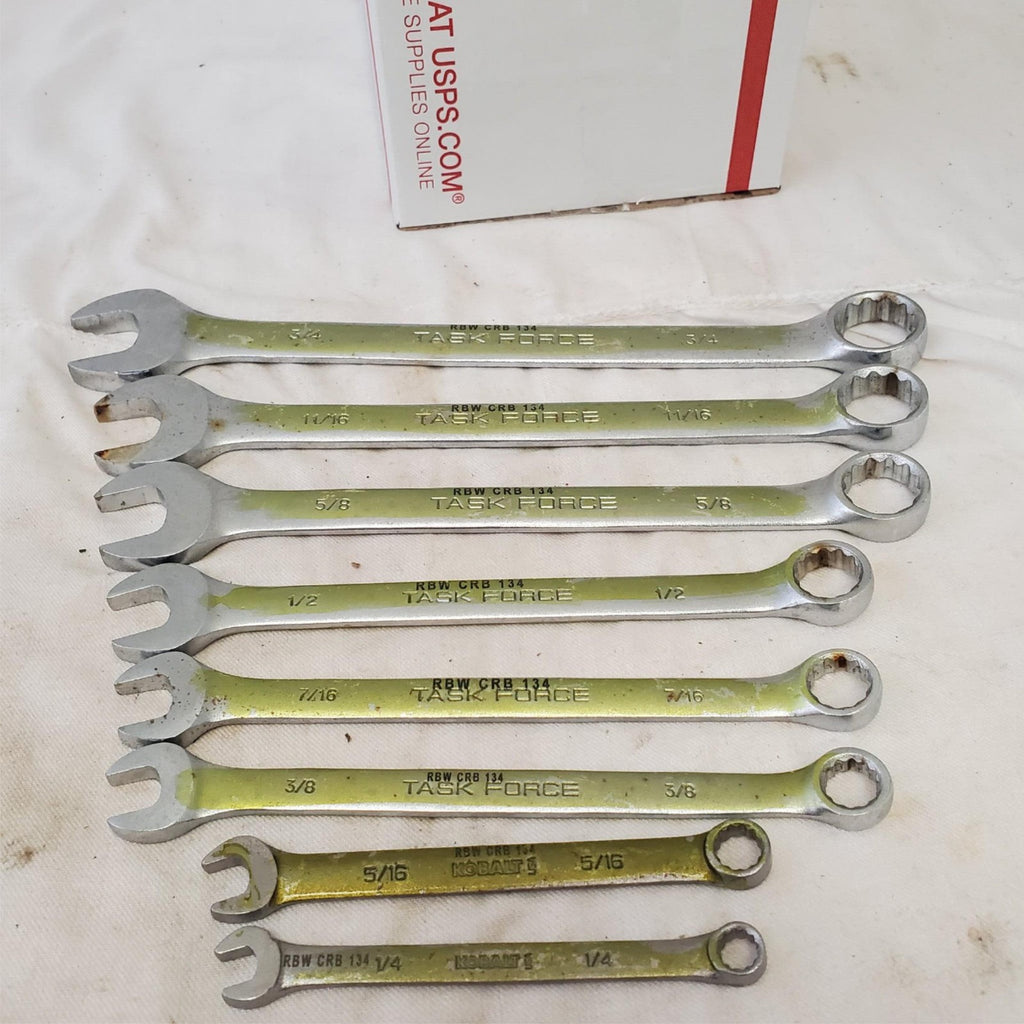 Lot of 8Pcs 12 Point SAE Combination Wrench Set - LOT 470