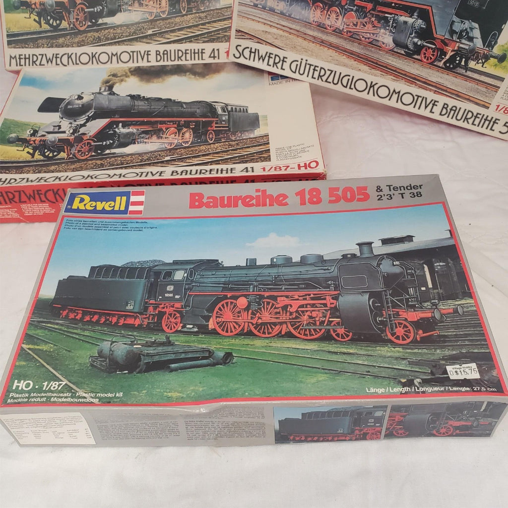 Lot of 4 ESCI & Revel 2162 1/87 Schnellzug-Lokomotive Baureihe Plastic Model kit