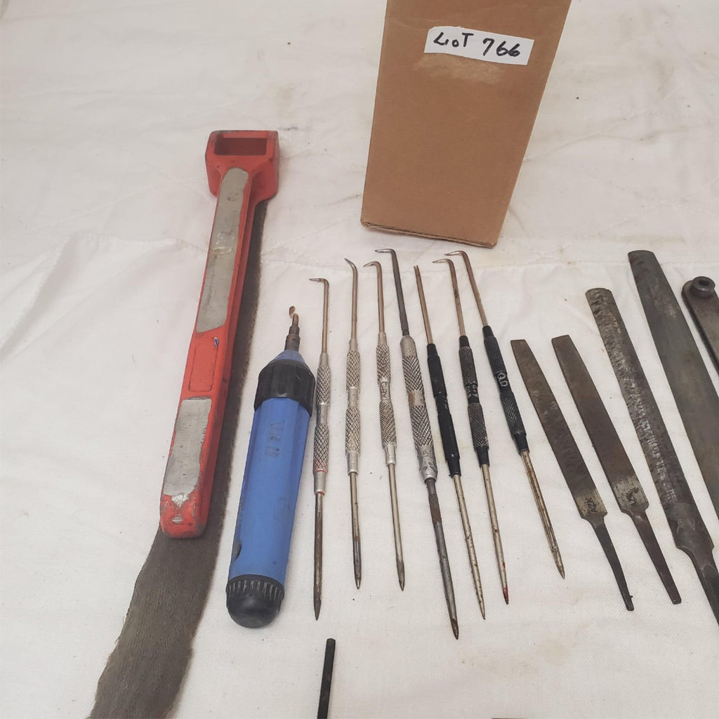 Lot of Assorted Hand Tools Files Screwdrivers Picks and Allen Wrenches LOT-766