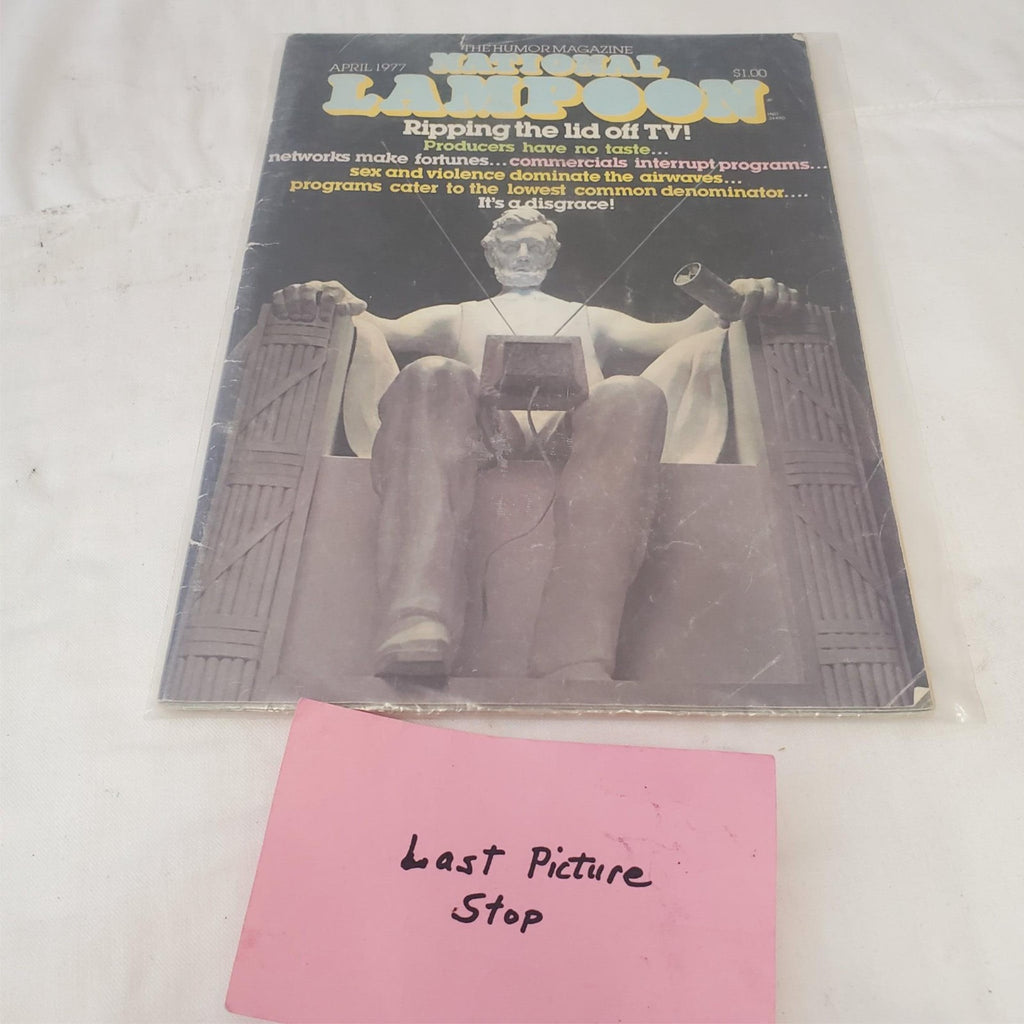 National Lampoon Magazine April 1977 Ripping the Lid Off T.V