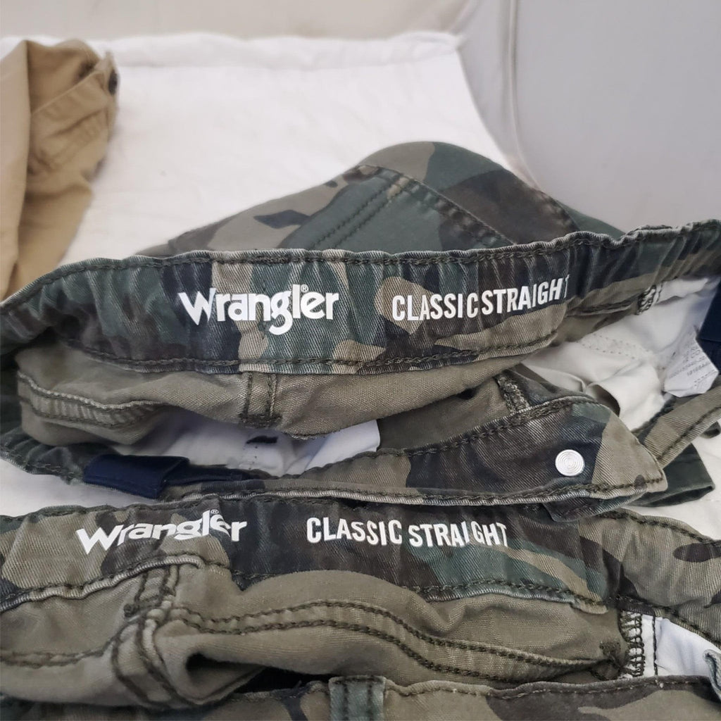 Lot of 5 Wrangler Boys Cargo Bermuda Shorts Size 12, 10