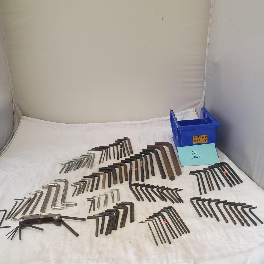 Lot of 110 Pieces  Allen/Hex Wrenches All Purpose Mixed Sizes LOT169
