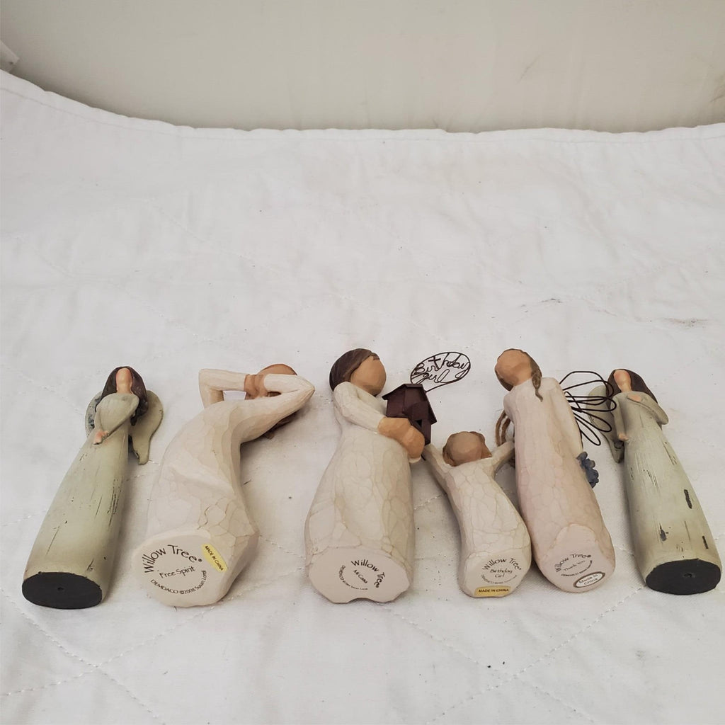 Collection of Assorted Demdaco Willow Tree Sculpted Hand-Painted figurines
