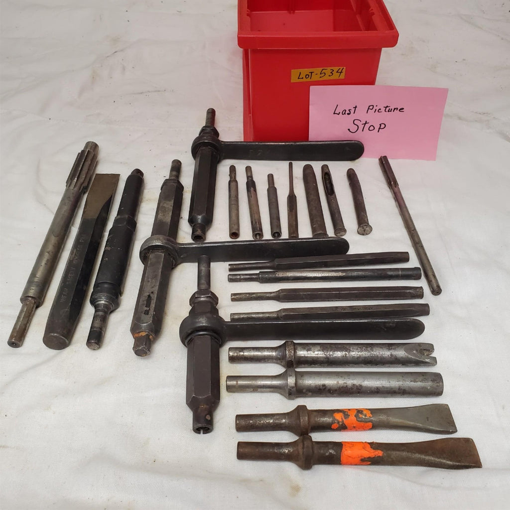 Assorted Chisel Punch and Drill Drift Tools LOT-534