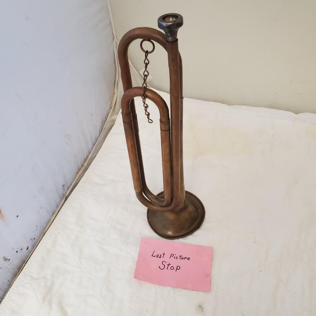 Vintage Civil War Brass US Army Bugle Horn Regulation Military – Made in USA