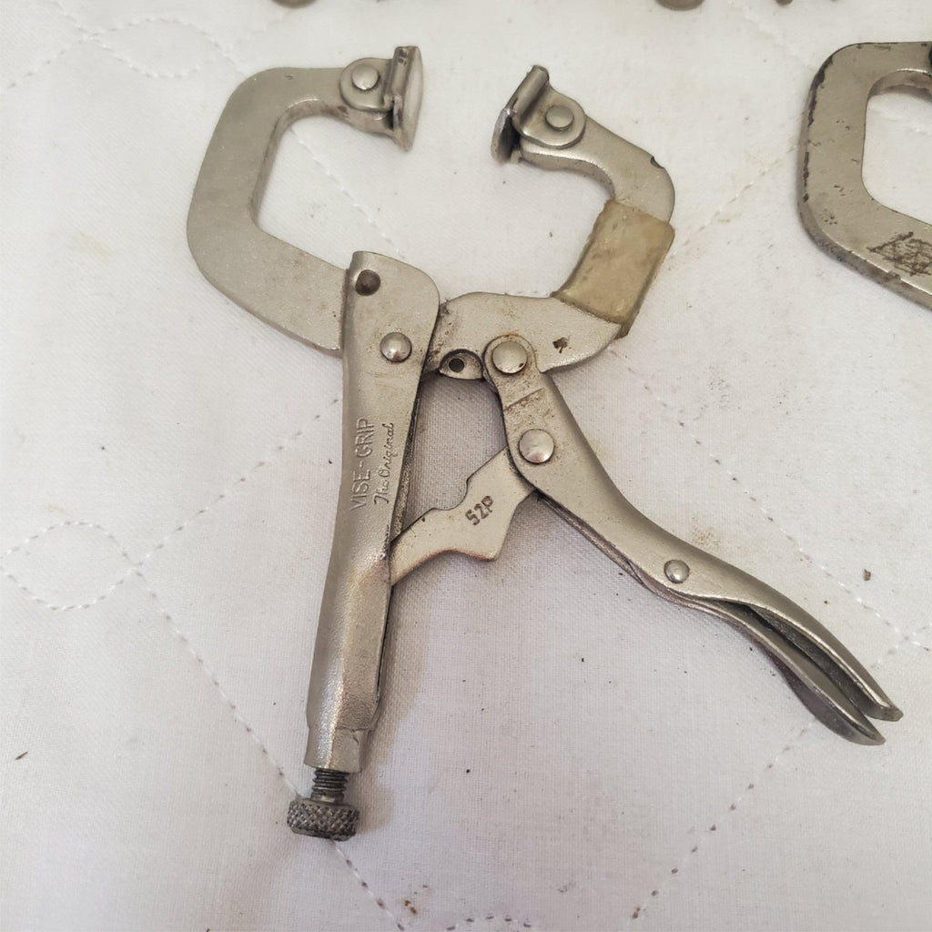 Lot of 5 Assorted Vice Grips Locking C-Clamp Tool LOT-774