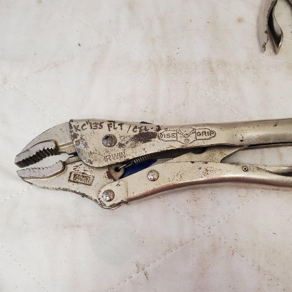 Lot of 3 Blue Point Red & Vise Grip Adjustable Locking Grip Pliers LOT-663