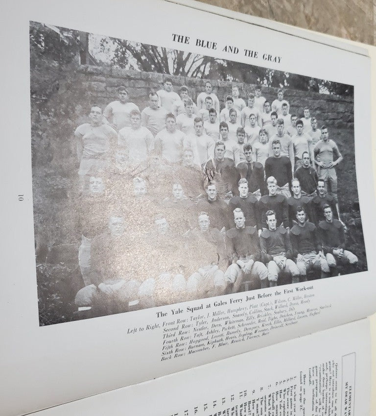 FOOTBALL Columbia vs. Yale GAME Official Program October, 1 1938