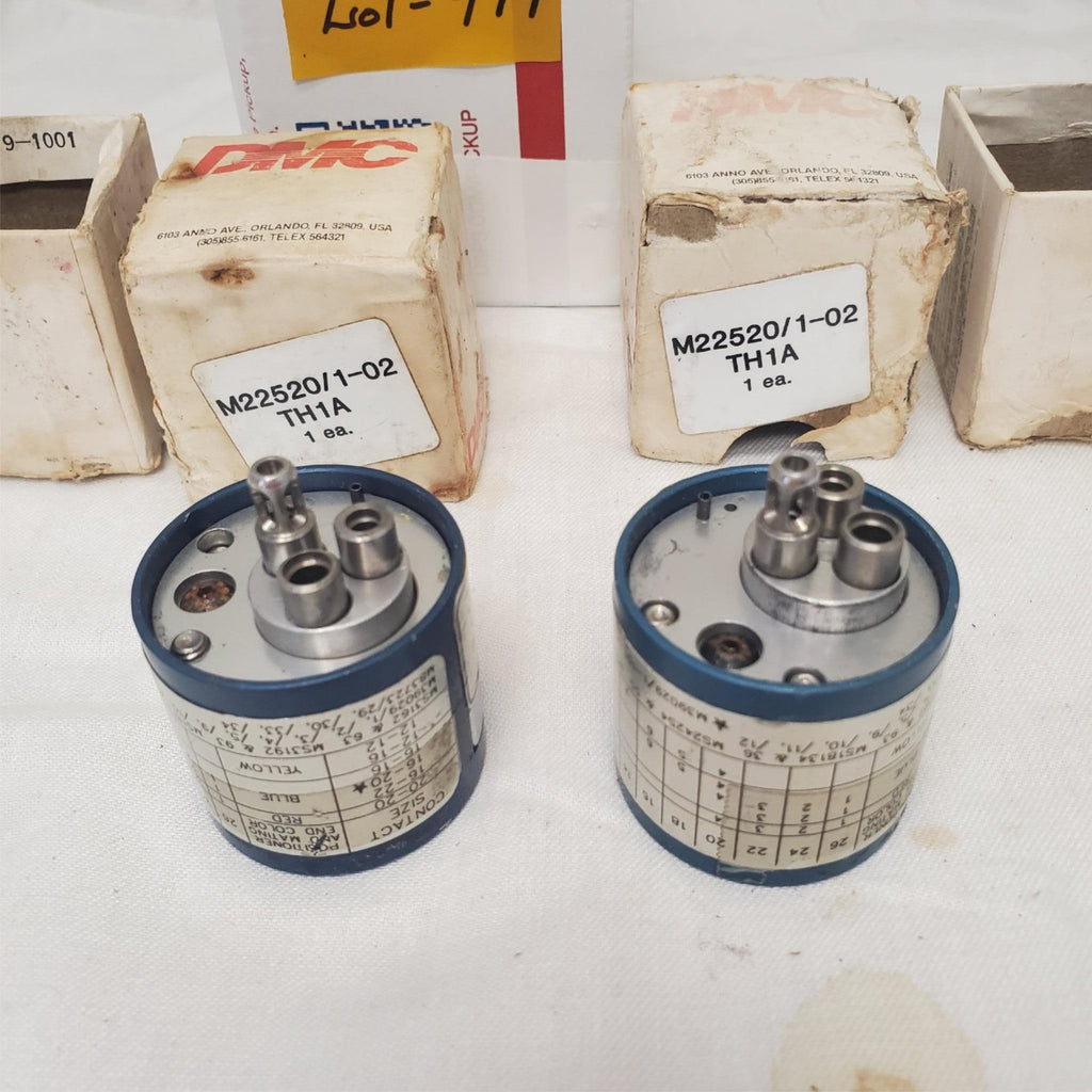Set of 2 DMC M22520/1-02 TH1A Turret Head Positioner LOT-974