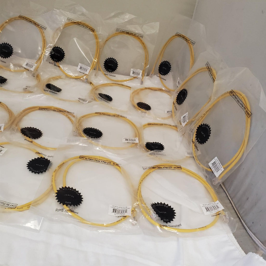 Lot of 26 CAT 5e Patch Cable, 4 Pair UTP - 24 AWG
