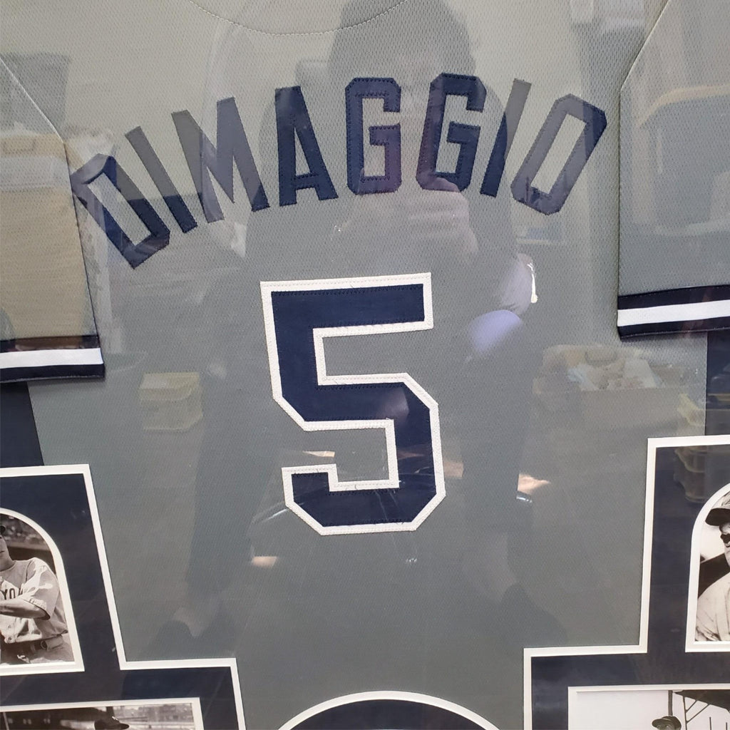 Joe Dimaggio Framed Yankees Jersey