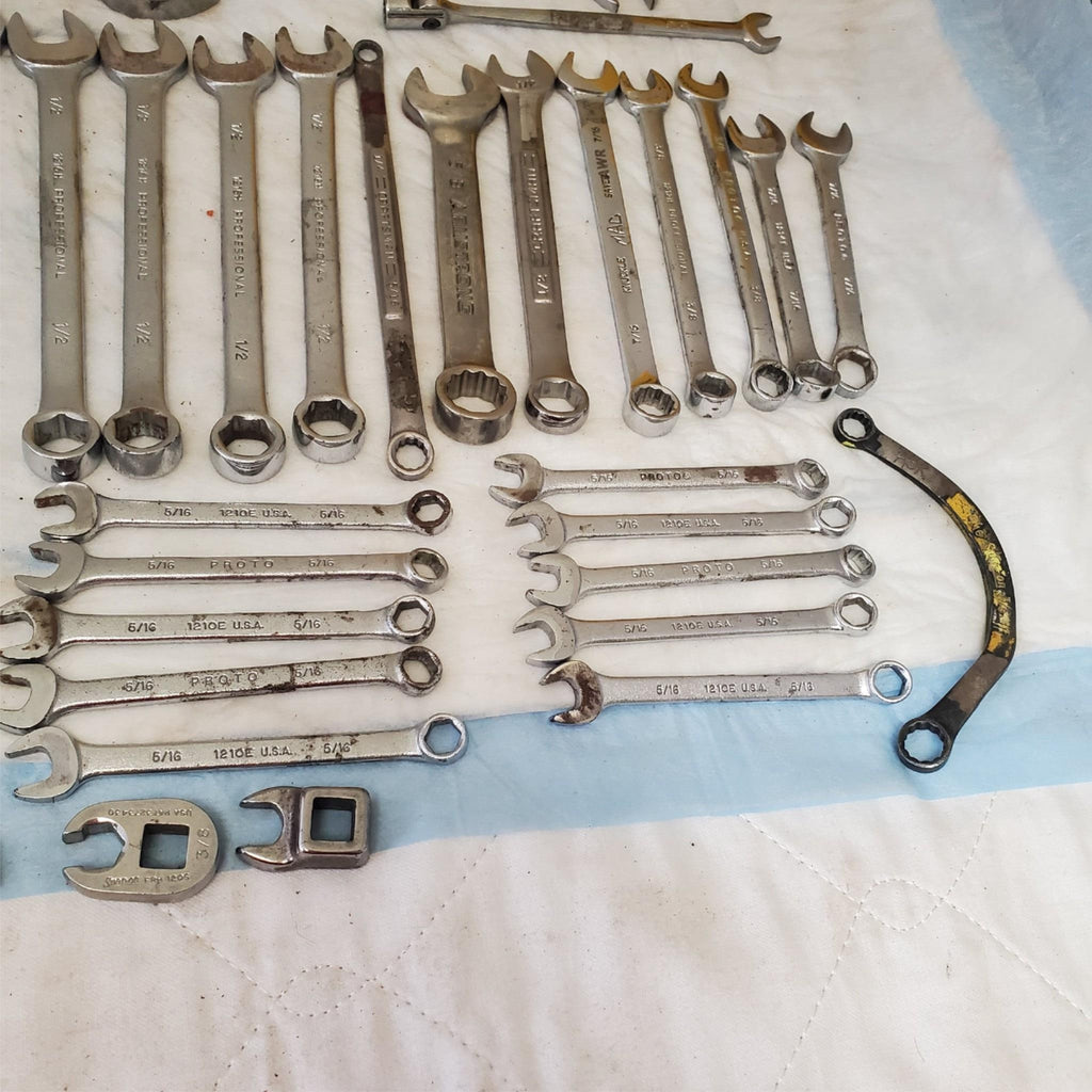 Lot of 58 Pieces Miscellaneous Assortment of Wrench Tools LOT148