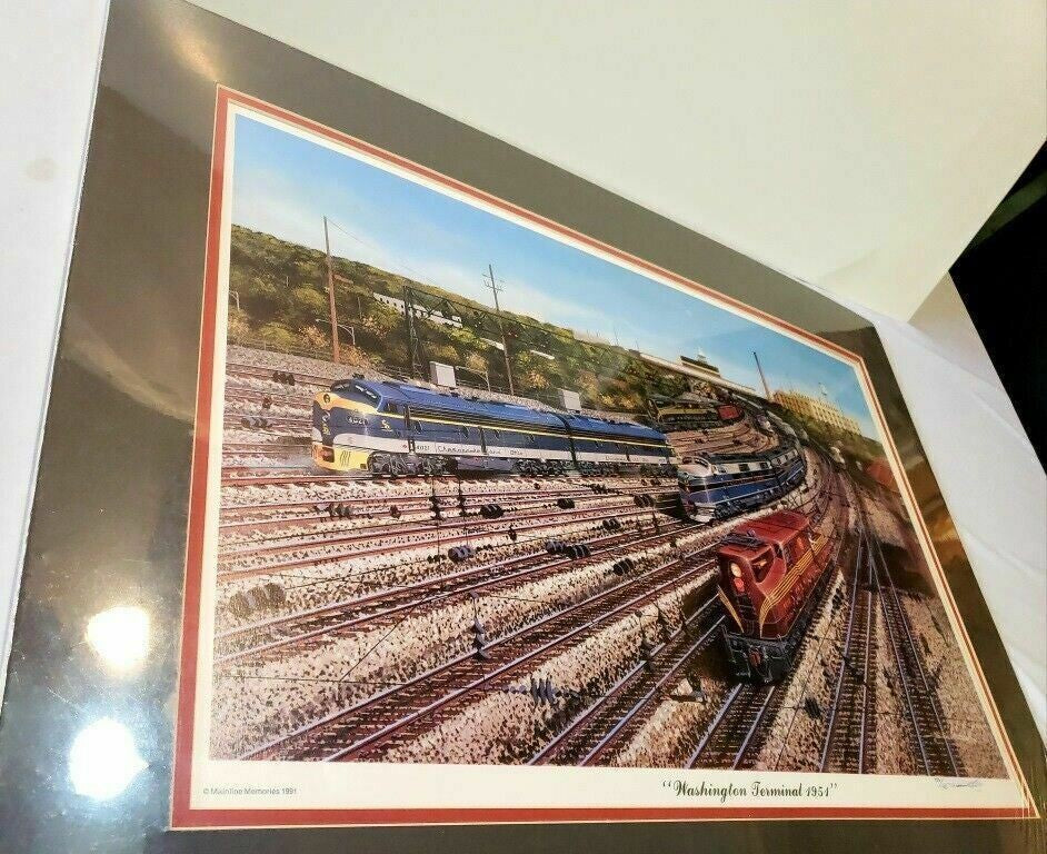 Mainline Memories 'Washington Terminal 1951 ' Railroad Art