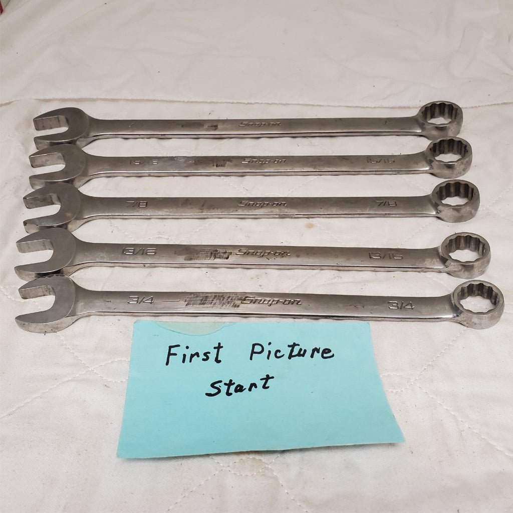 Lot of 5 Snap-On Combination Box Wrenches Set LOT-829