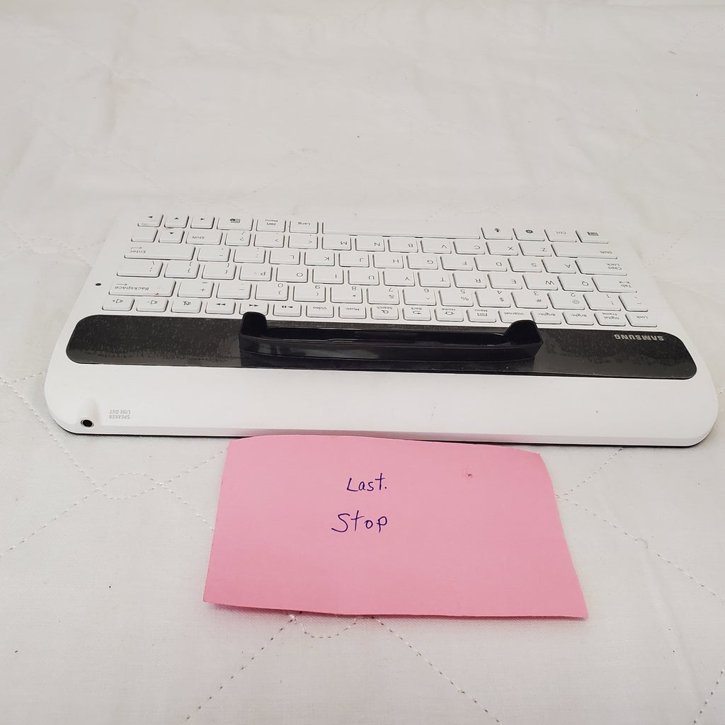 Samsung ECR-K10AWE Wireless Keyboard Dock Tablet White Good Condition