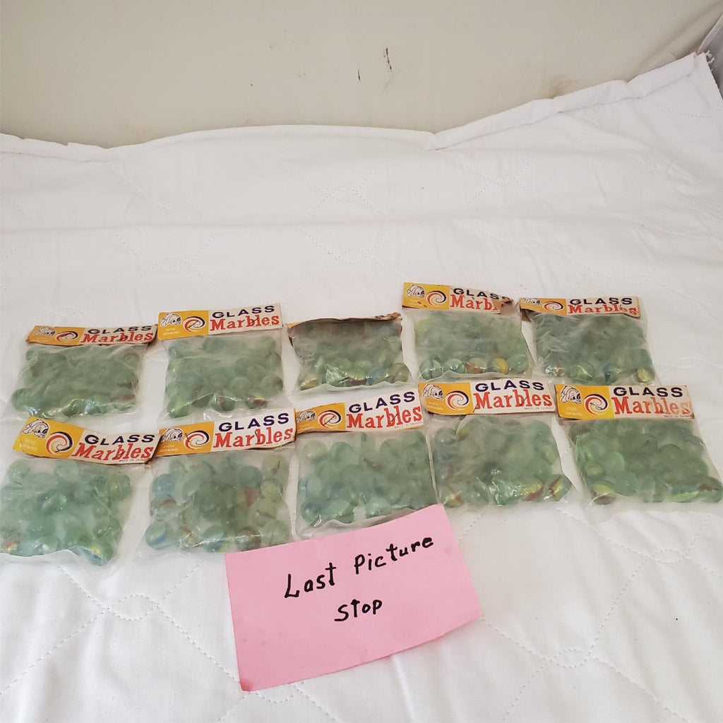 Pack of 10 Vintage Dog Brand Glass Marbles #1