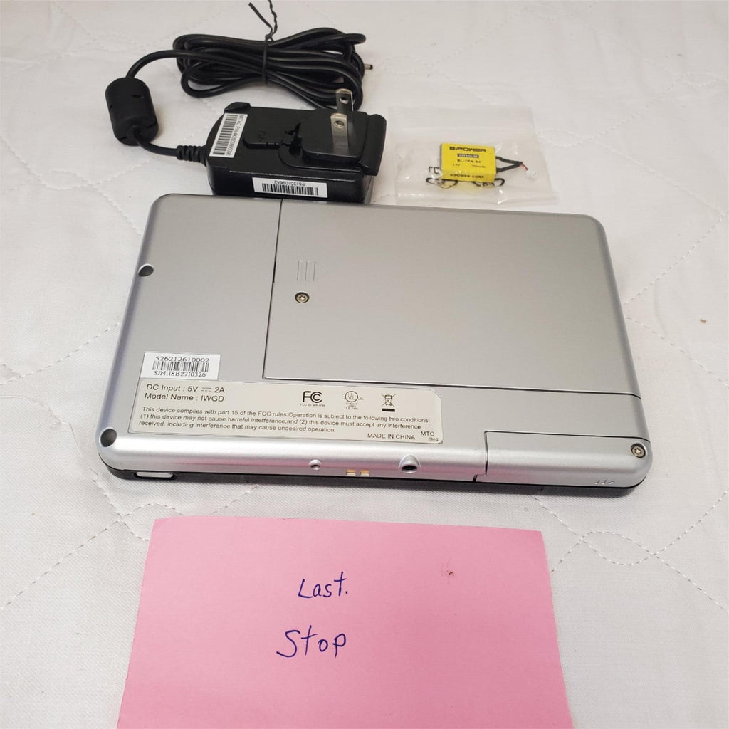 Bipower Lithum DC input 5V - 2A Model IWGD Made in China Touch Screen Tablet