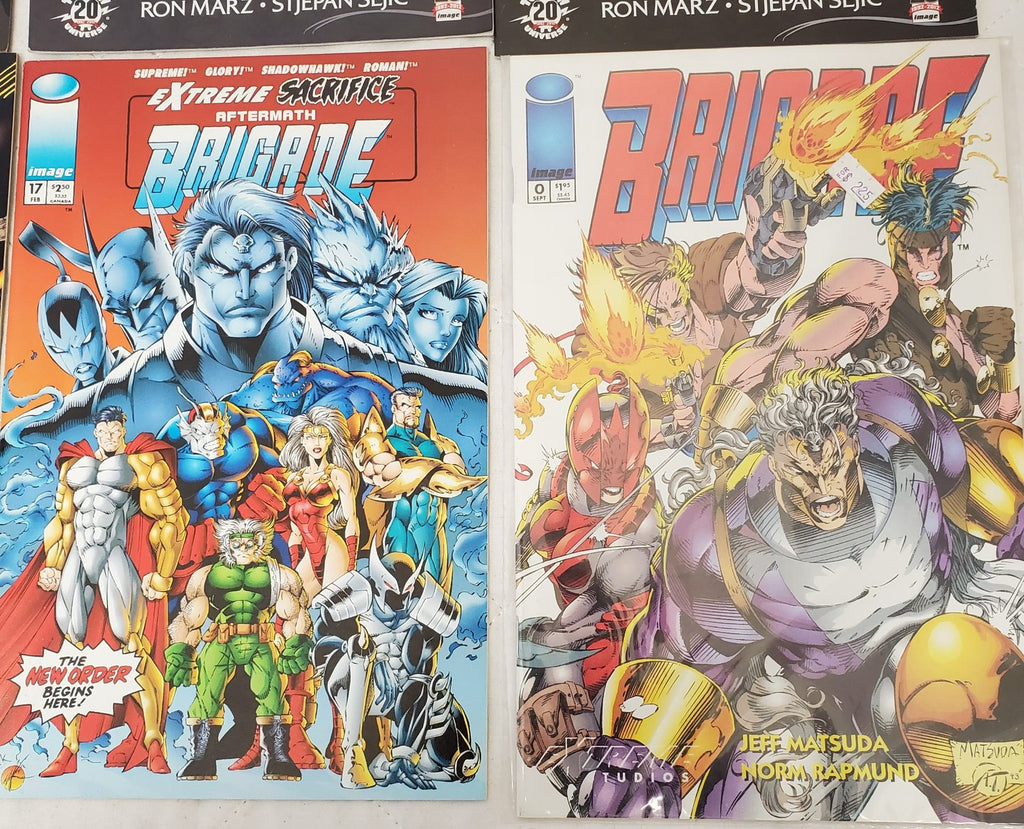 Lot of 12 Archer & Armstrong Brigade Artifacts Backlash & Marvel Comic Books #21