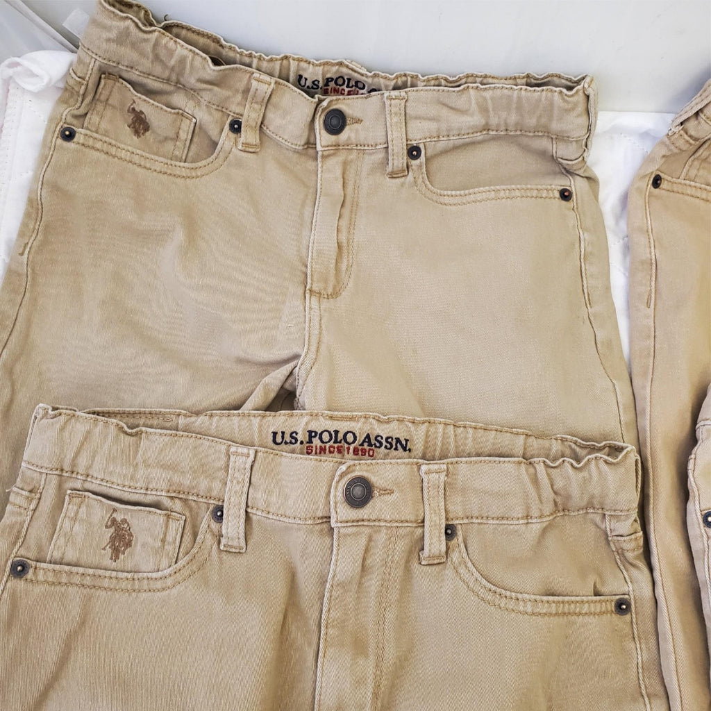 Lot of 4 U.S. Polo Assn. Honey Khaki Straight fit Denim Size 14