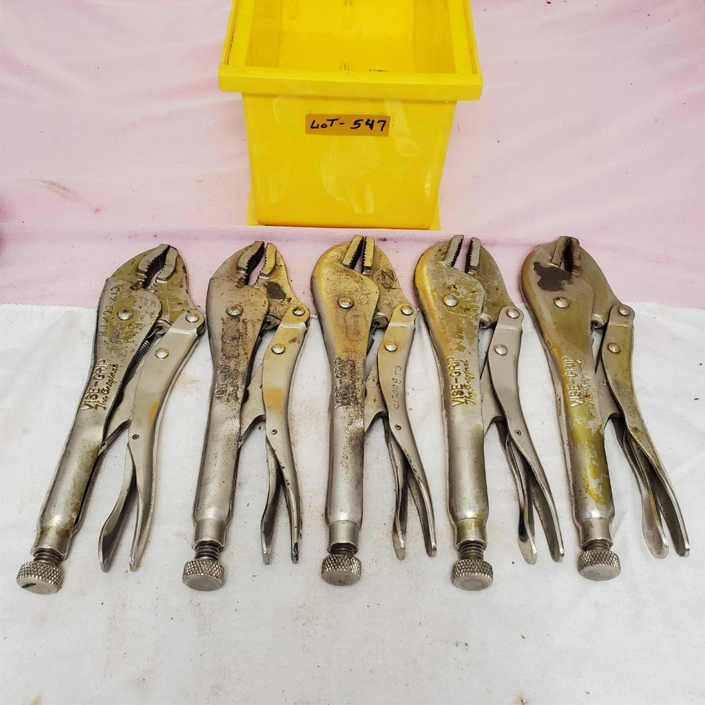 Lot of Vise Grip Straight Jaw Locking Pliers Set LOT-547