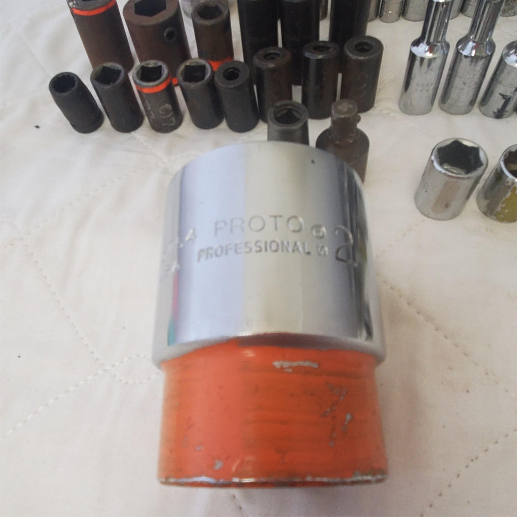 Lot of 120 pc Assorted Sockets/ Chrome / Ratchet Impact Sockets LOT 307