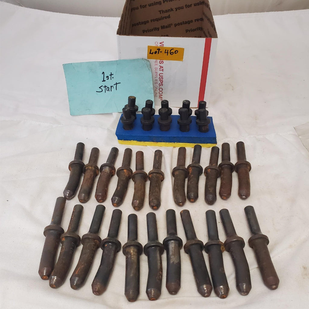 Lot of Rivet Set 5/32" & other Universal Straight for Shank Rivet Gun LOT 460