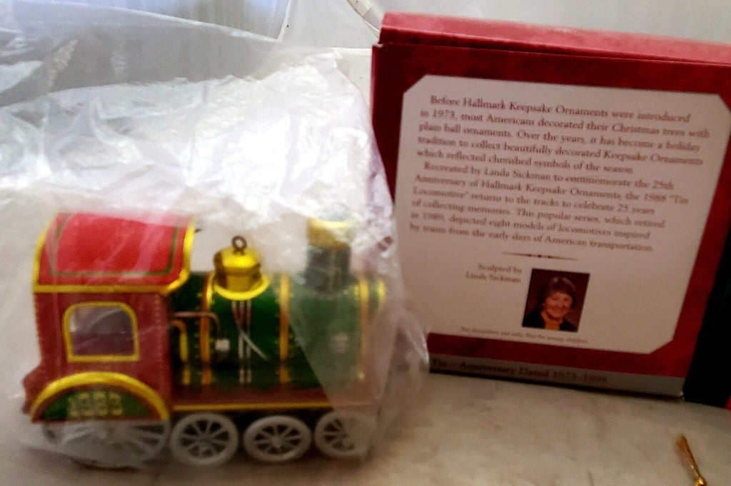 Hallmark Keepsake Tin Locomotive Trains, The Tender, Ornament Express Set of 3