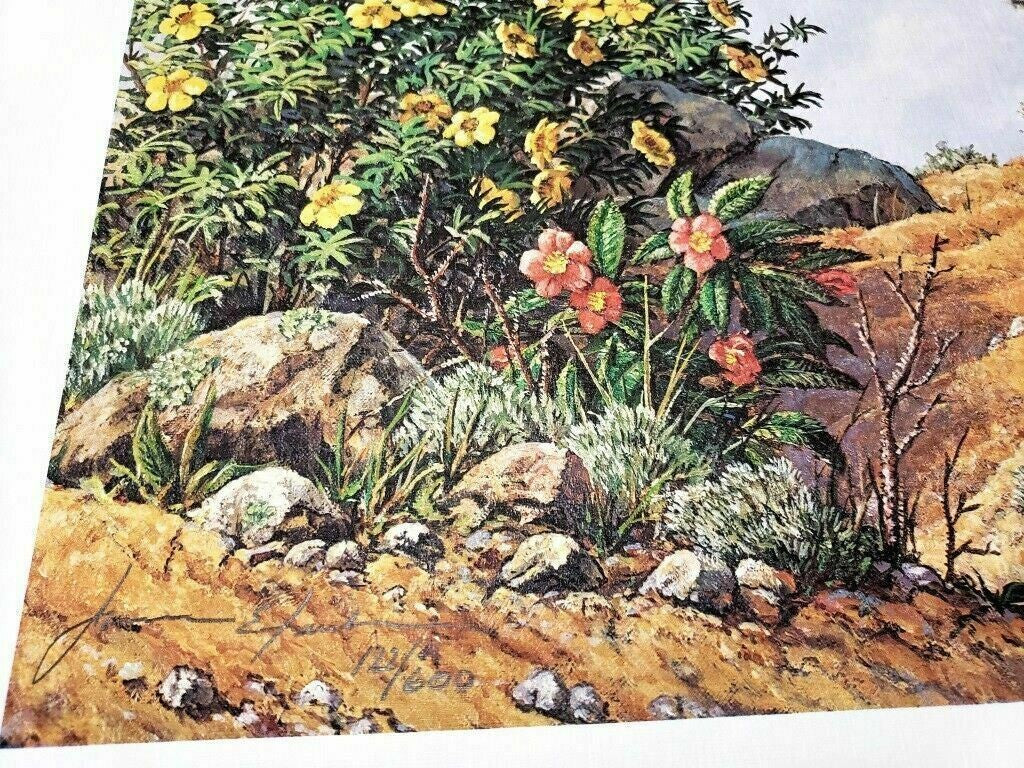 Vintage Cat Art Print with Butterfly and Flowers by James Efarish