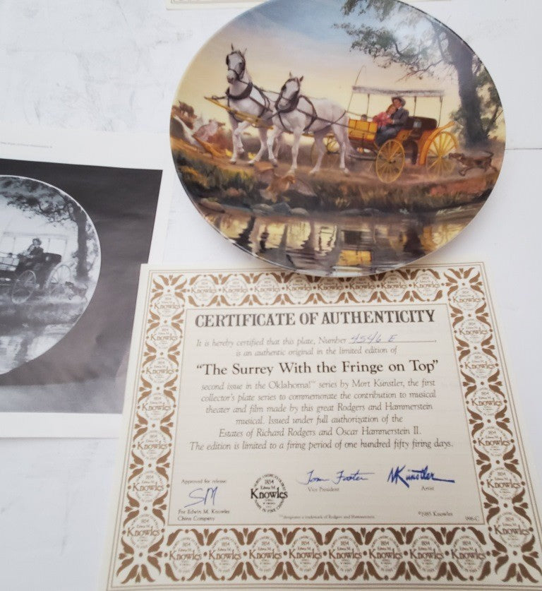 Knowles Collectors Plate Oh What a Beautiful Morning, I Can't Say No and More