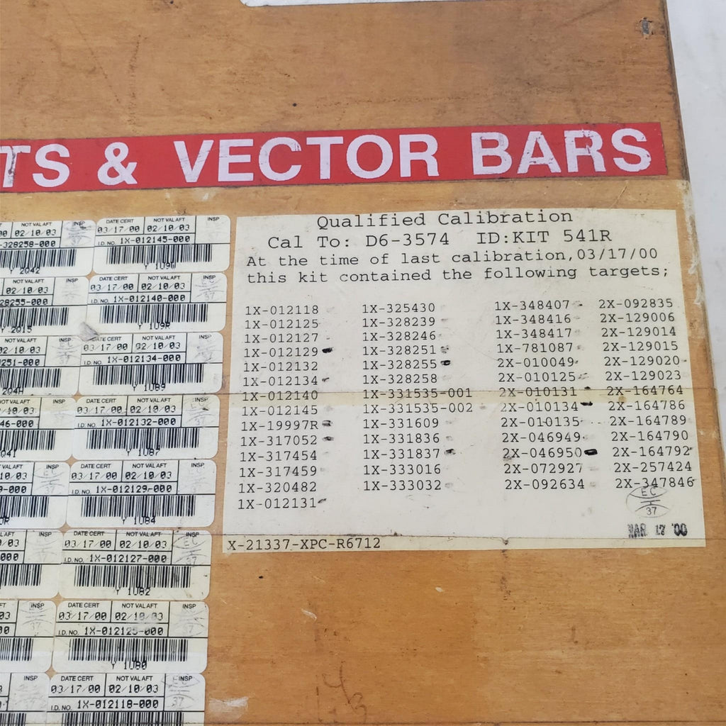 BCX P-3624 Laser Cat Targets and Vector Bars Lot Kit