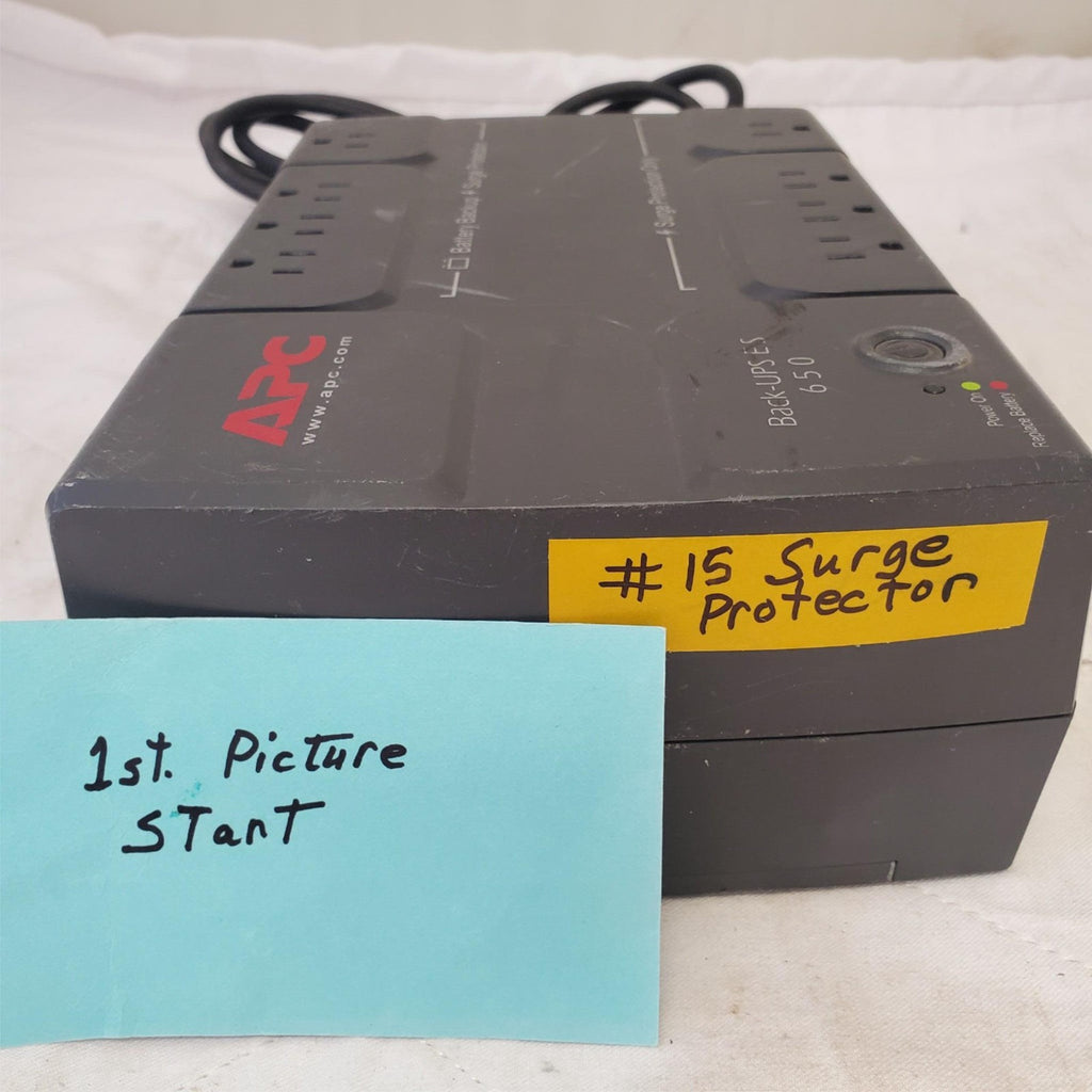 APC Back Up UPS ES 650 120V BE650R Surge Protected #15 (NO BATTERY INCLUDED)