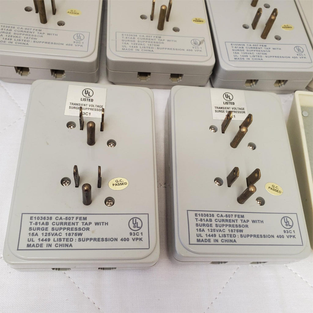 Lot of 7 E103638 CA-507 FEM T-81AB Current Tap With Surge Suppressor