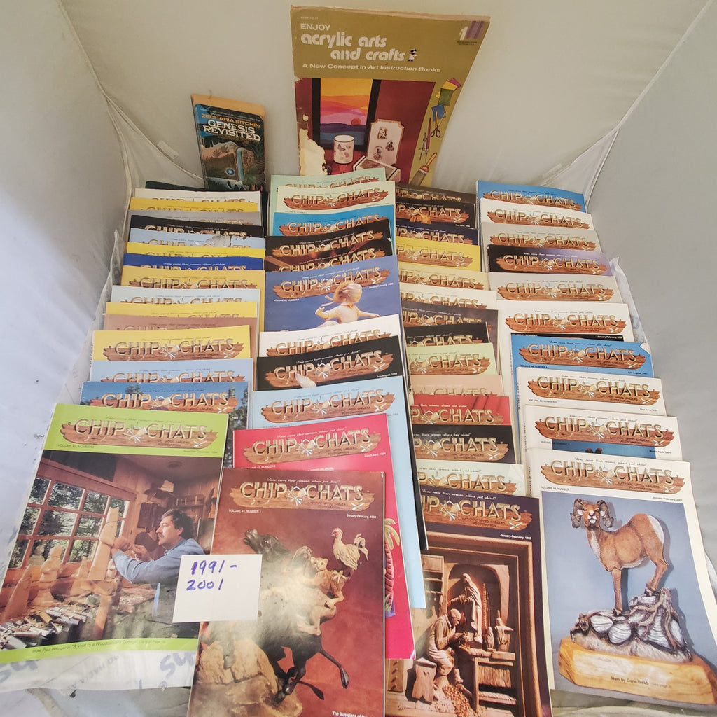 Enjoy Acrylic Art and Crafts Books & Lot Chip Chats Magazines