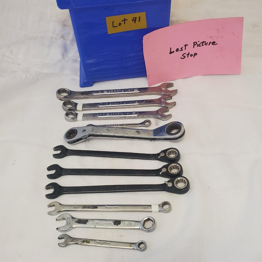 Lot of 11 Assoretd Open End & Reversible Box Wrench LOT-91