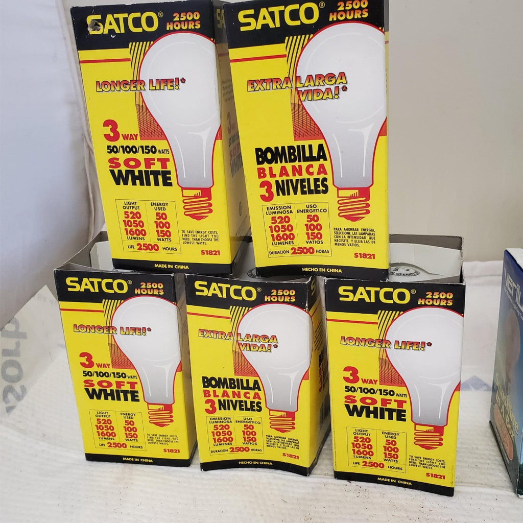 Lot of SATCO & VARILUX Assorted Light Bulbs