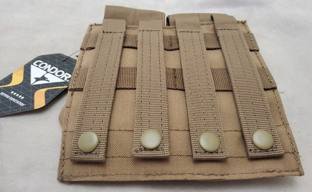 Condor Tactical Molle Double Mag Magazine Pouch - Tan MA4-003