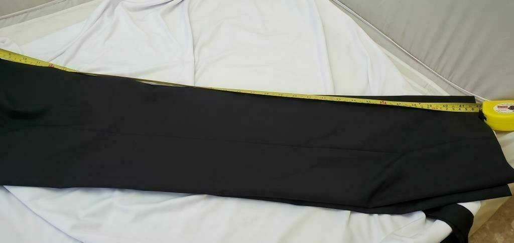 Men's Black Size Large Straight Leg Regular Dress Pants