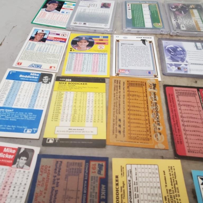 Lot Vintage Orioles Fleer Mike Boddicker Baseball Cards