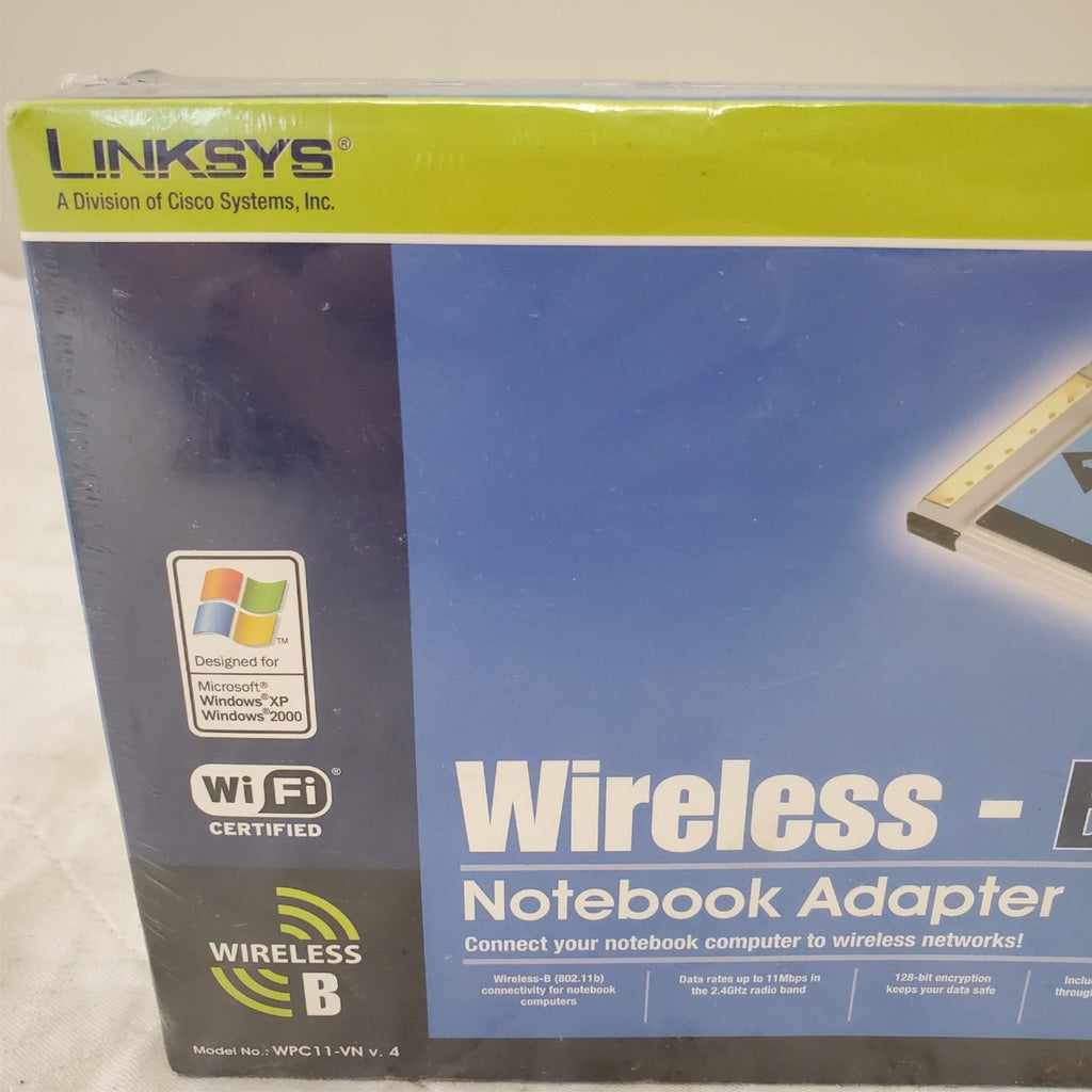 Linksys Wireless B Notebook Adapter 2.4GHz Model WPC11 v.4 