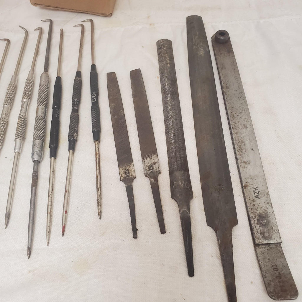 Lot of Assorted Hand Tools Files Screwdrivers Picks and Allen Wrenches LOT-766