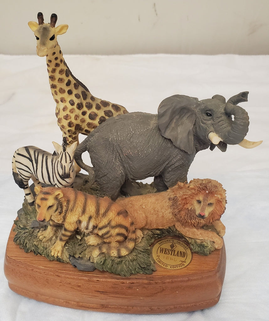 Westland Limited Edition Natures Images Zoo Animals Music Box Born Free