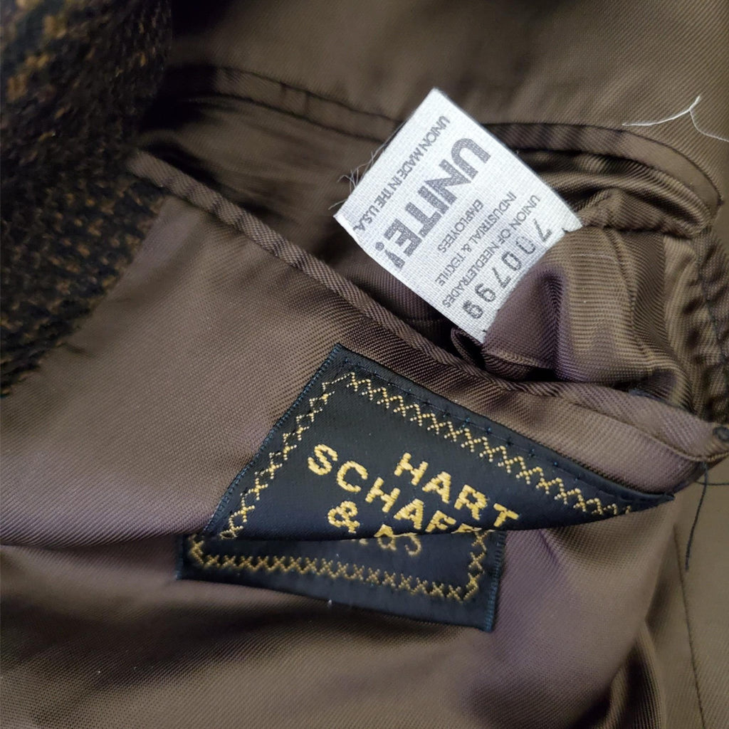 Hart Schaffner Marx Men's textured Blazer Suit Jacket Sport Coat 46L