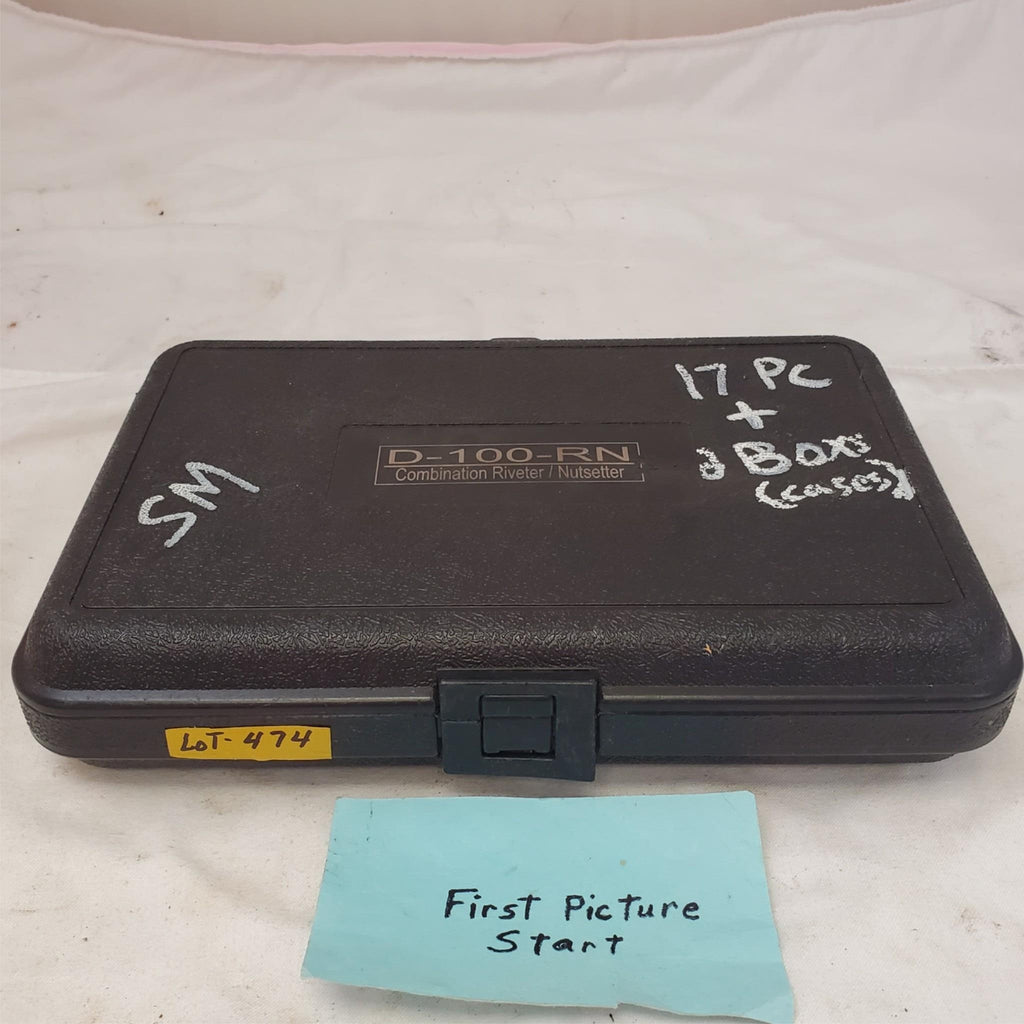 FSI D-100-RN Combination Hand Hydraulic Riveter Nutsetter Kit with Case LOT-474