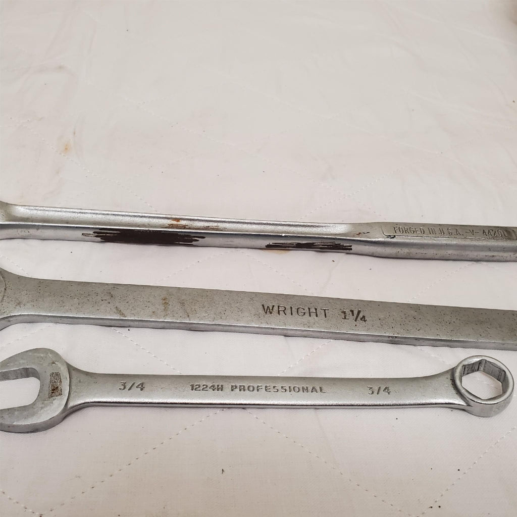 Lot of 3 Assorted Combination Wrench & Drive Flex Head Breaker Bar LOT-606