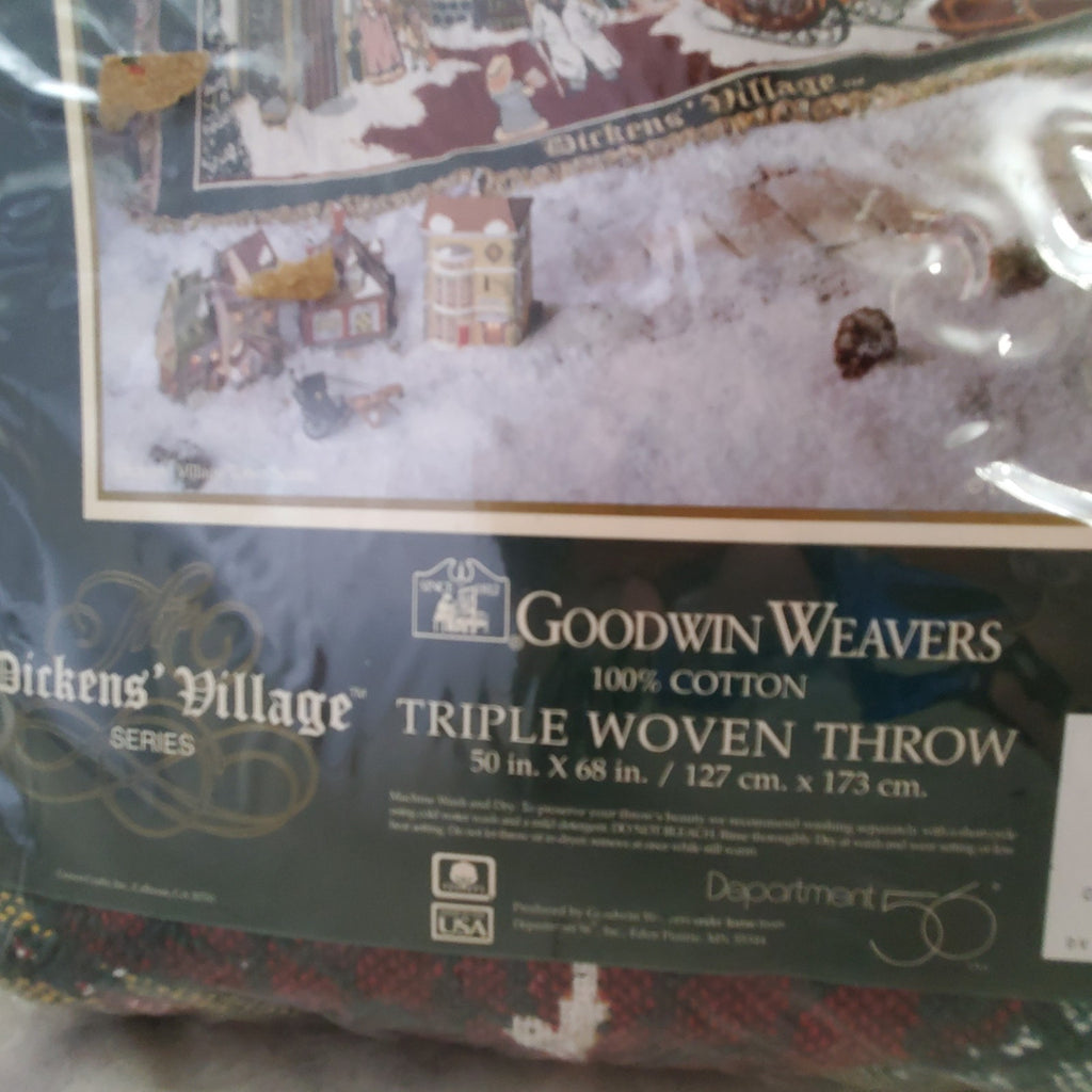 Department 56 Dickens Village Triple Woven Throw Blanket by Goodwin Weavers