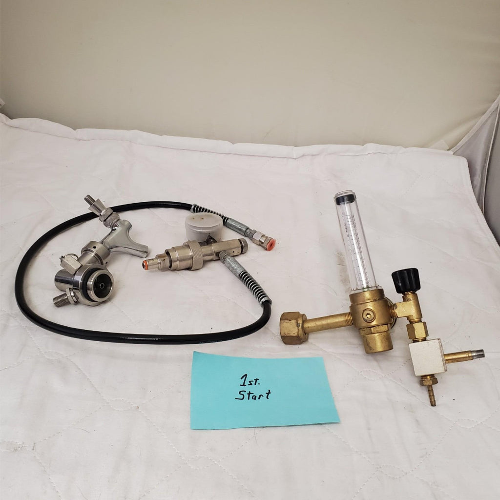 Argon Flowmeters Regulator with Gas Hose & Valves Regulators