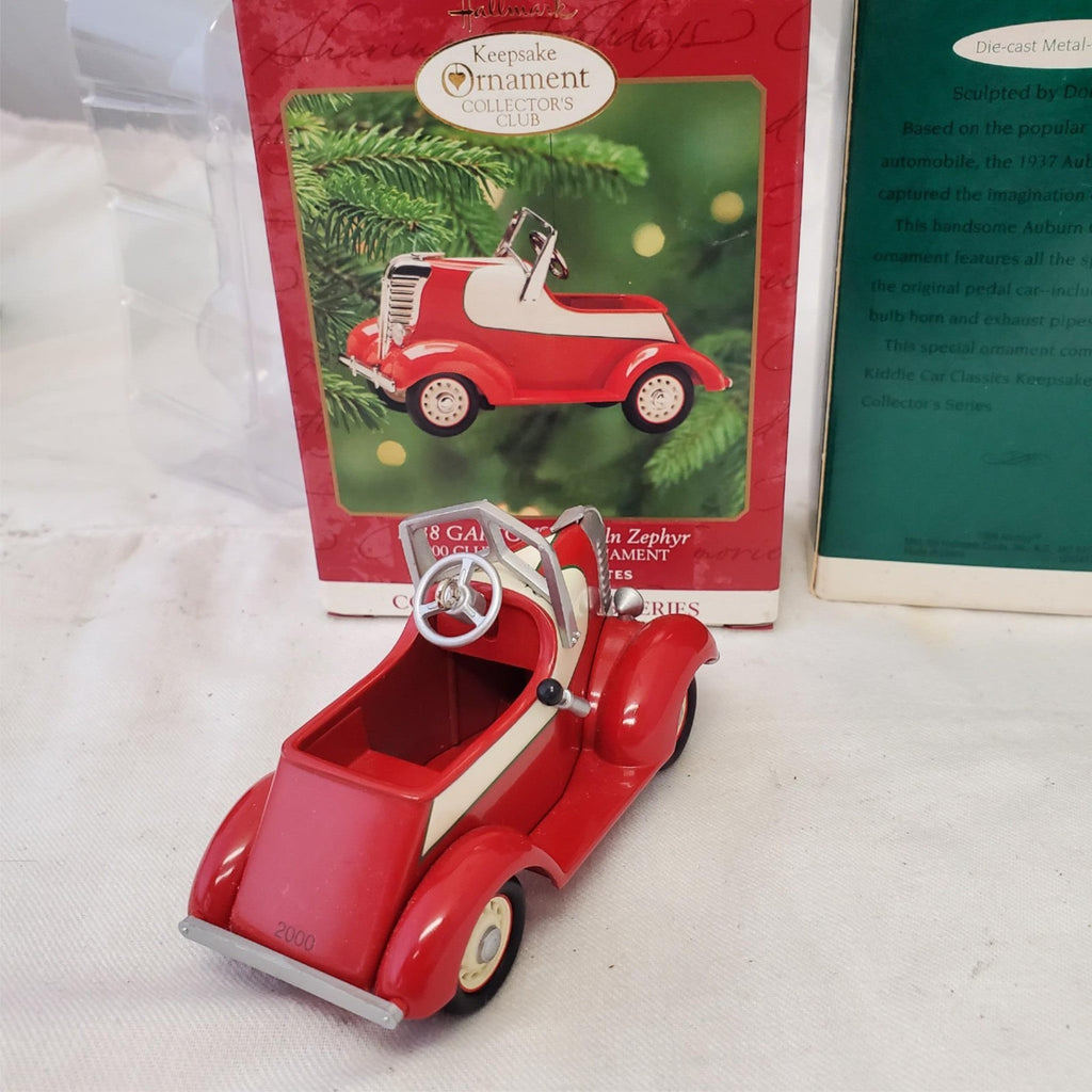 Hallmark Kiddie Car Classics 1938 Garton Lincoln Zephyr & 1937 Steelcraft Auburn