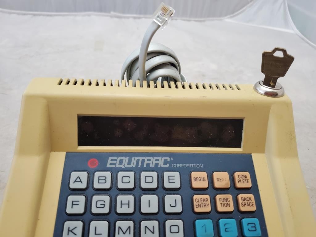 Equitrac DCT IV Keyboard Display Unit Data Processing Equipment